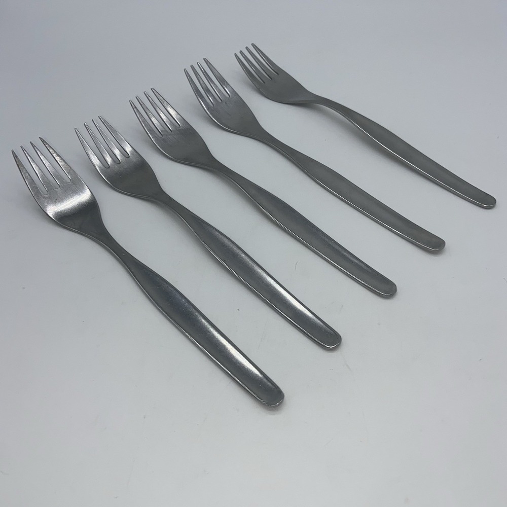 Set Of 5 Dinner‎ Forks "Stainless Holland" Plain GOOD